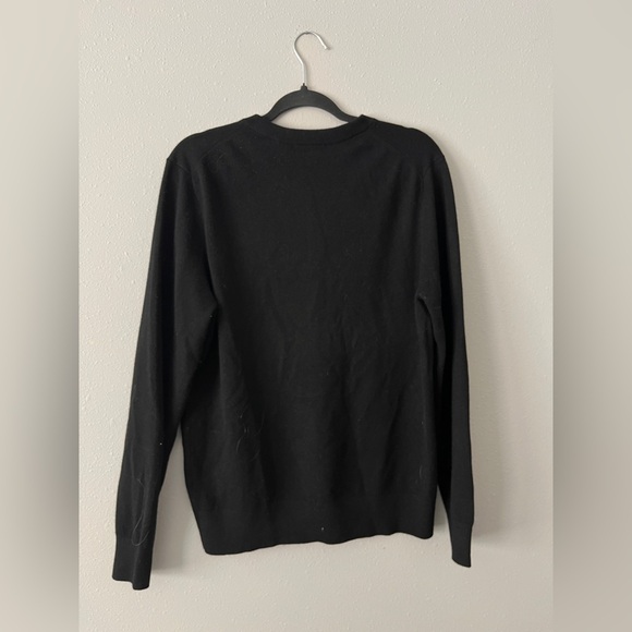 Quince Mongolian Cashmere Henley Sweater in Black - Picture 4 of 8